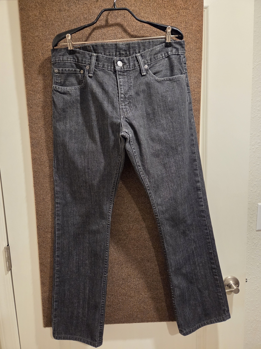 Levi's Women's Charcoal Gray Flare Jeans